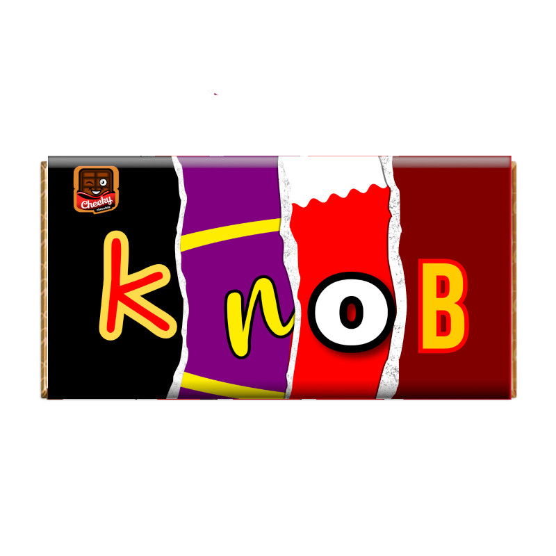 Knob - Novelty Chocolate Wrapper Or Bar Novelty Joke Gift