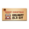 Merry Christmas Grumpy Old Git - Novelty Chocolate Wrapper Or Bar Novelty Joke Gift