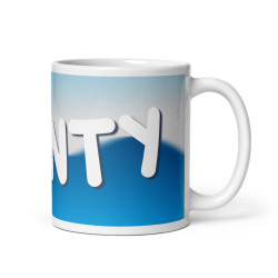 Cunty White glossy mug