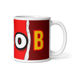 Knob White glossy mug