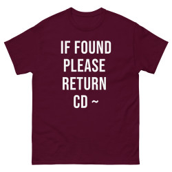 If Found Please Return Home Men's heavyweight tee