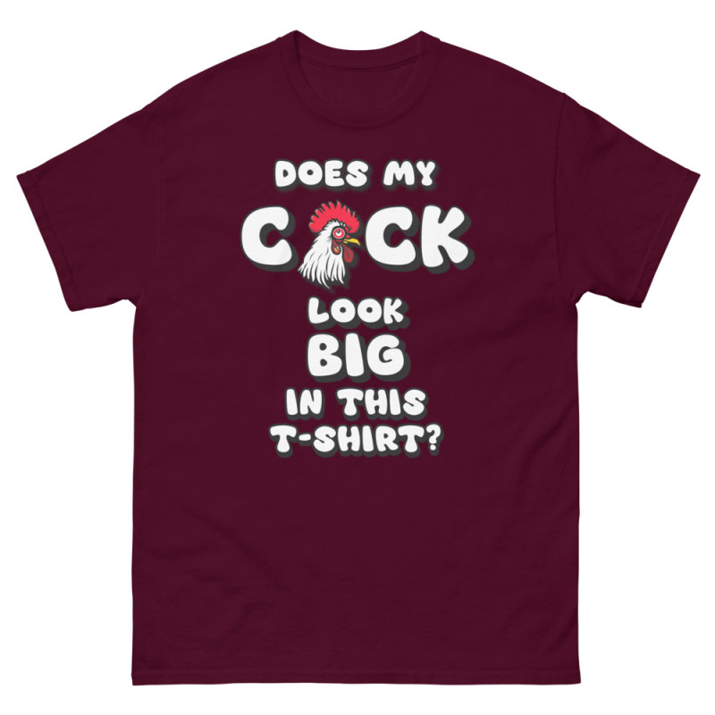 Does My Cock Look Big In This T-Shirt Men's heavyweight tee