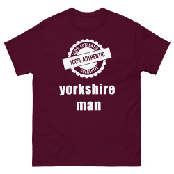100% Authentic Yorkshire Man Men's heavyweight tee