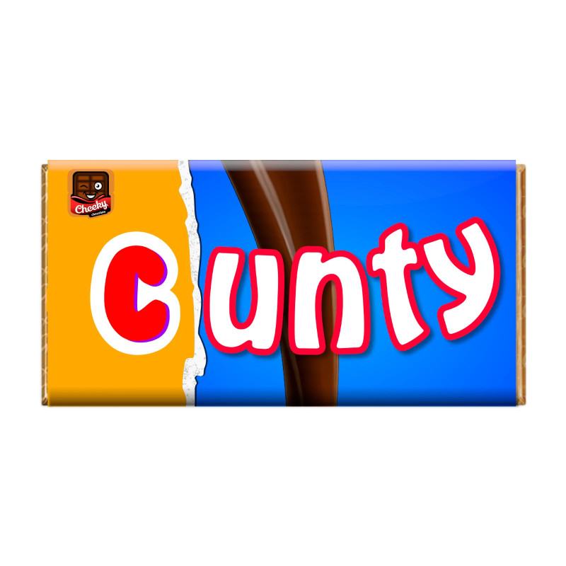 Cunty Cheeky Chocolate - Novelty Chocolate Wrapper Or Bar Novelty Joke Gift