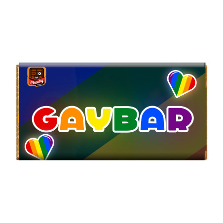 Gaybar Cheeky Chocolate - Novelty Chocolate Wrapper Or Bar Novelty Joke Gift