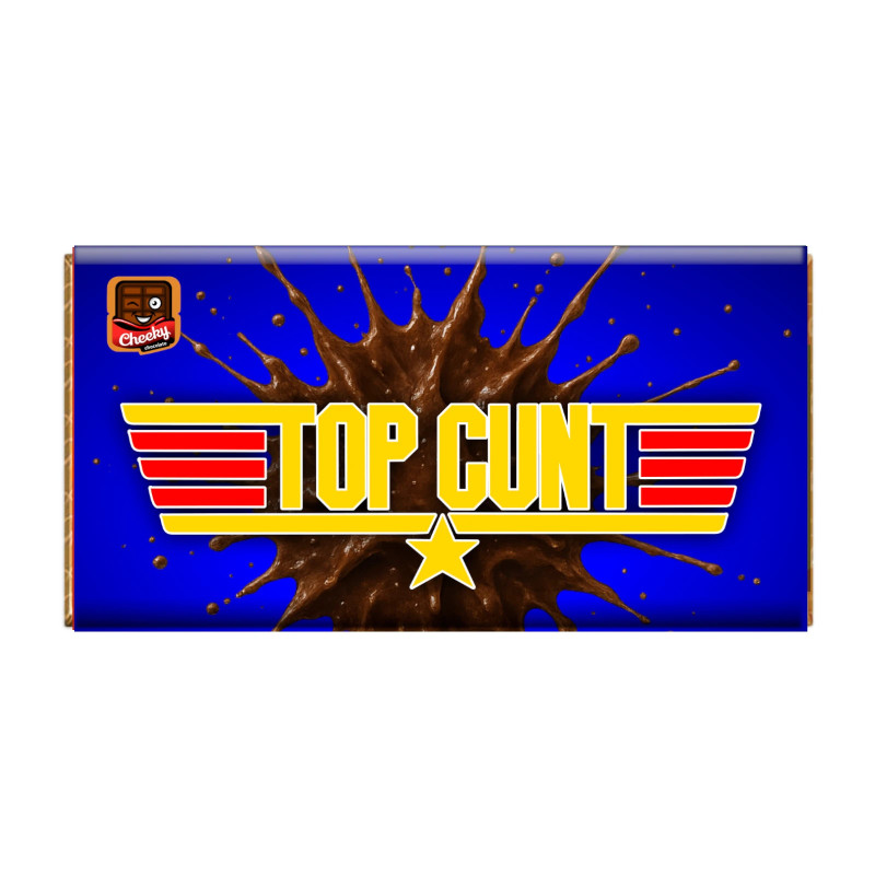 Top Cunt Cheeky Chocolate - Novelty Chocolate Wrapper Or Bar Novelty Joke Gift