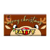 Merry Christmas Fatty Cheeky Chocolate - Novelty Chocolate Wrapper Or Bar Novelty Joke Gift