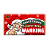 Santa Knows You've Been Wanking Cheeky Chocolate - Novelty Chocolate Wrapper Or Bar Novelty Joke Gift