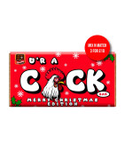 Cheeky Chocolate "Ur a Cock" Christmas Edition – Fun Novelty Wrapper (100g Galaxy Option)