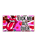LIck Me All Over - Novelty Valentines Gift Chocolate bar Or Wrapper