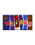 I Love You Weirdo - Novelty Valentines Gift Chocolate bar Or Wrapper